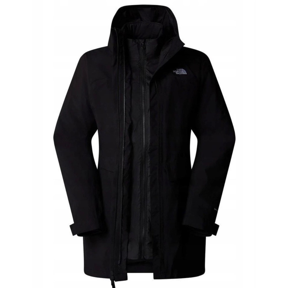 The North Face Womens Dryvent Mono Triclimate Parka Jacket Black Size Small‎